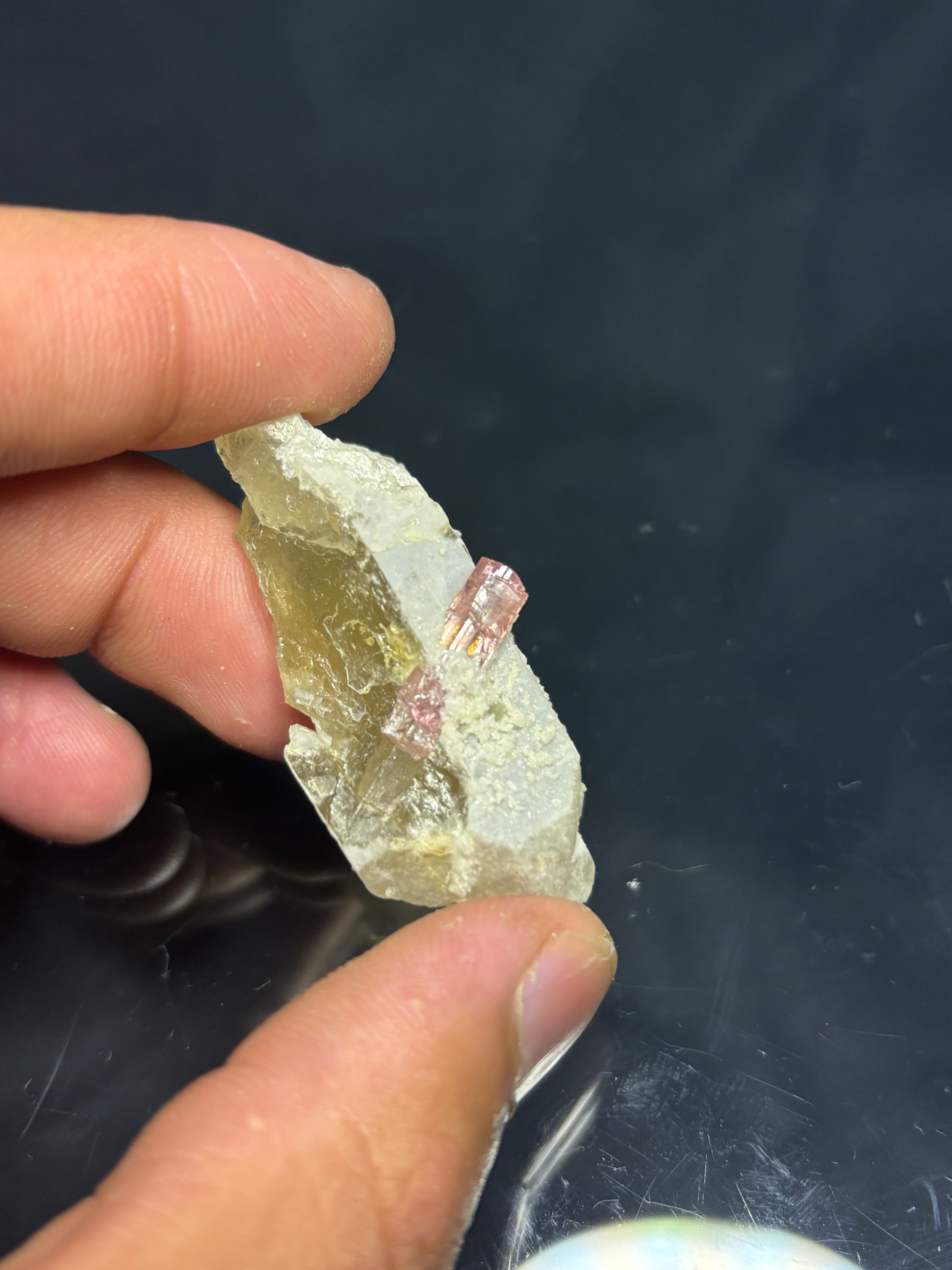 Pink Tourmaline in Quartz Point 22g