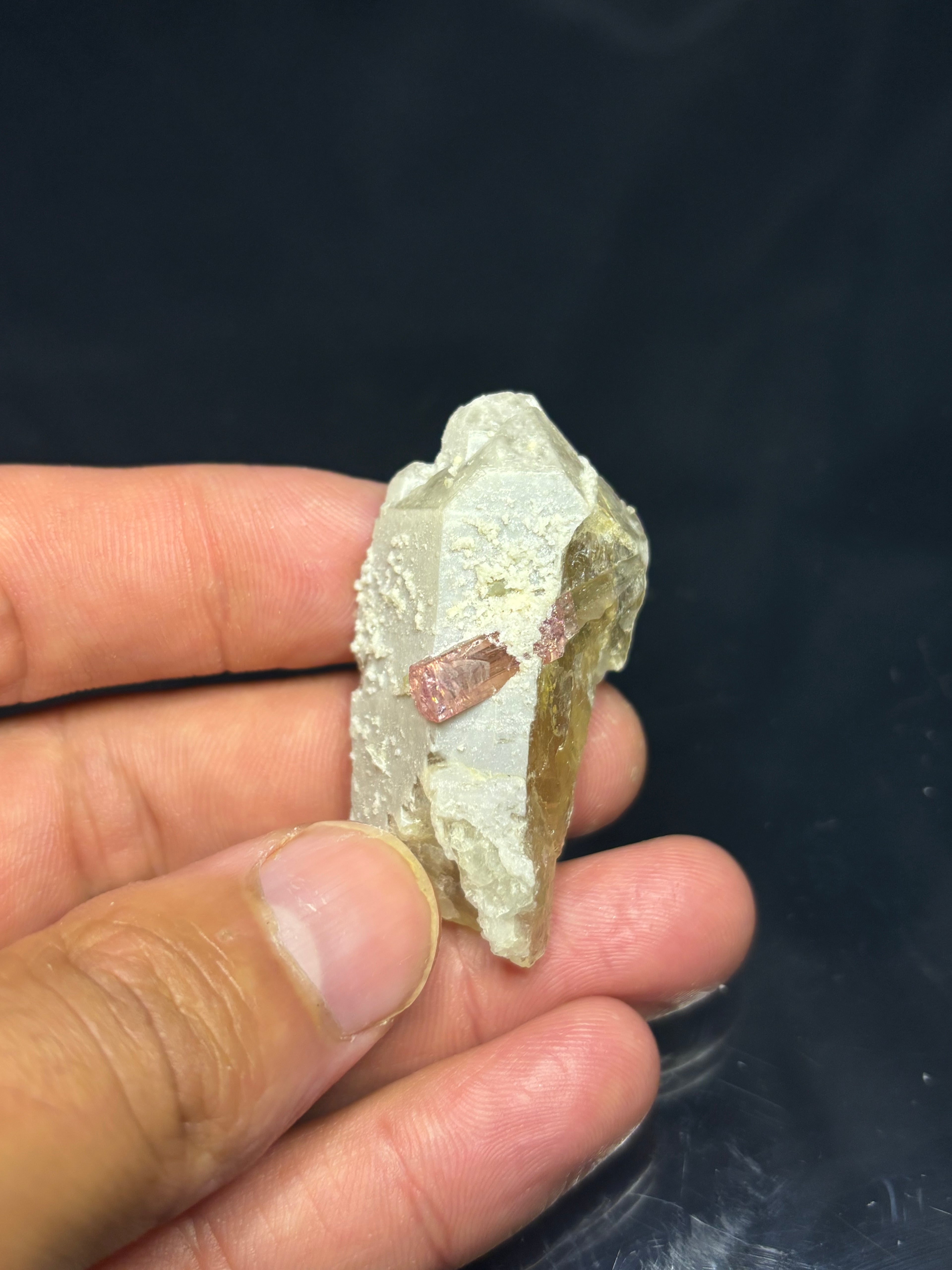 Pink Tourmaline in Quartz Point 22g