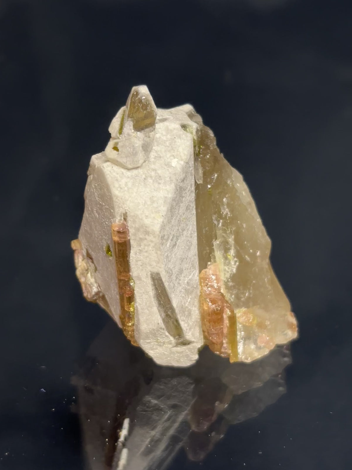 Gemmy Bicolour Tourmaline In Quartz, Cruziero Mine, Minas Gerais, Brazil 24g