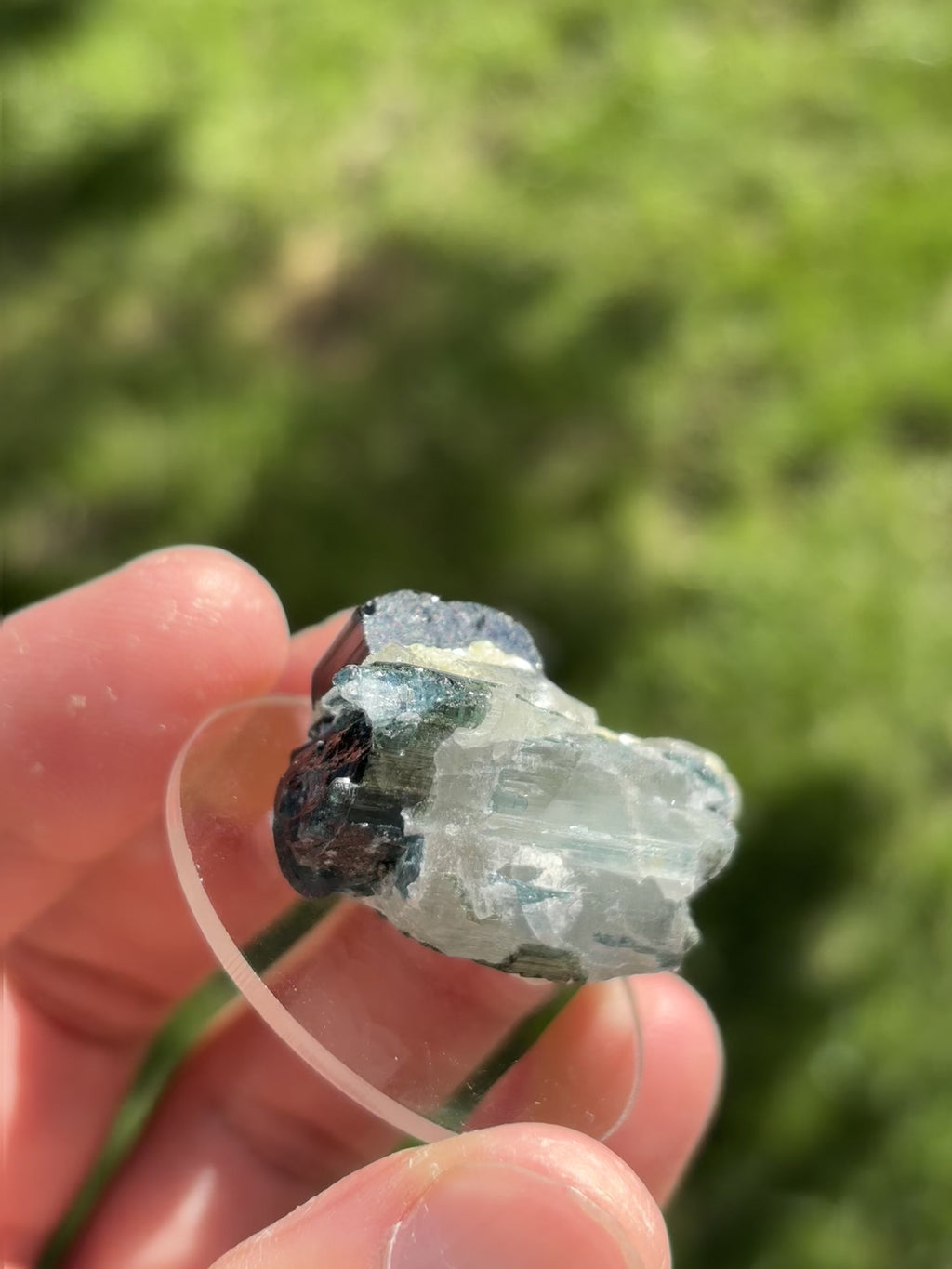 Tourmaline and Quartz Cluster 23g